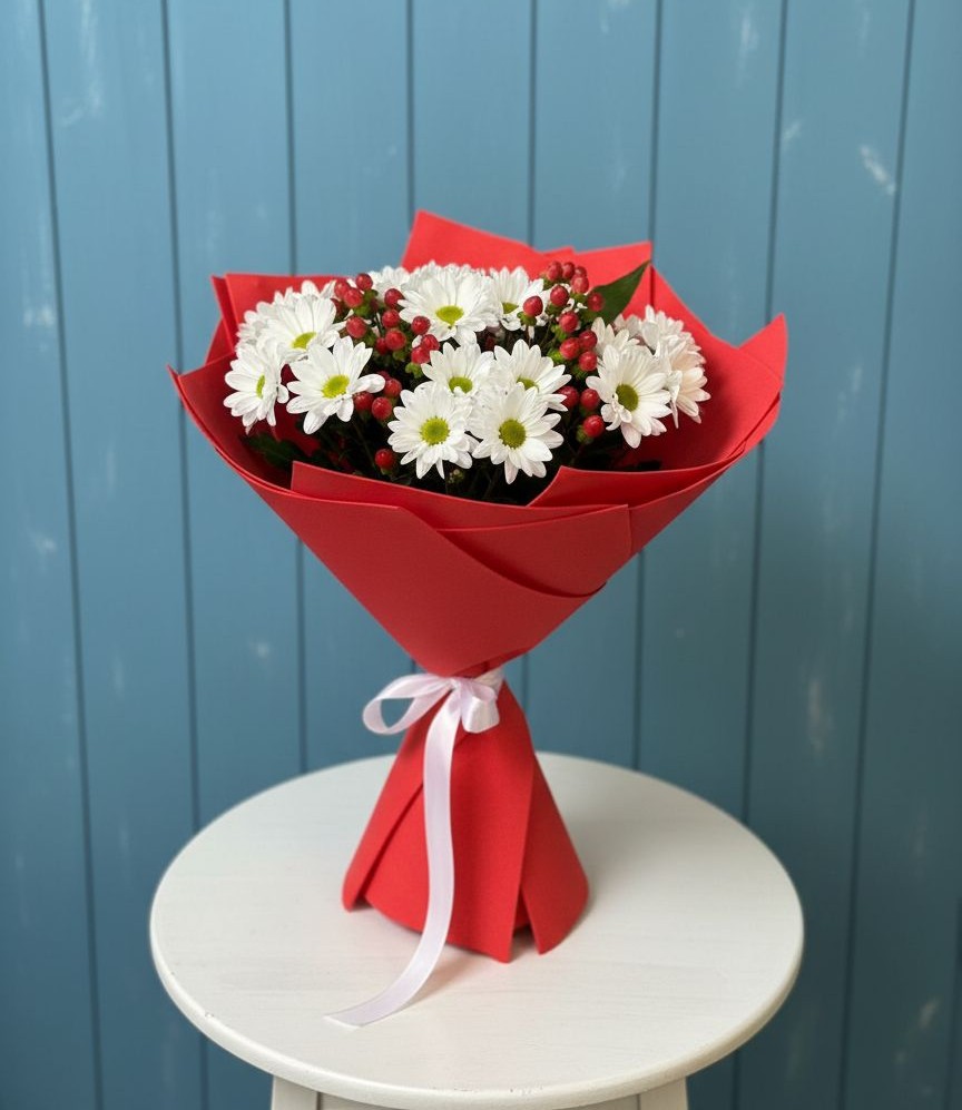 Букет цветов из: Хризантемы в Очере