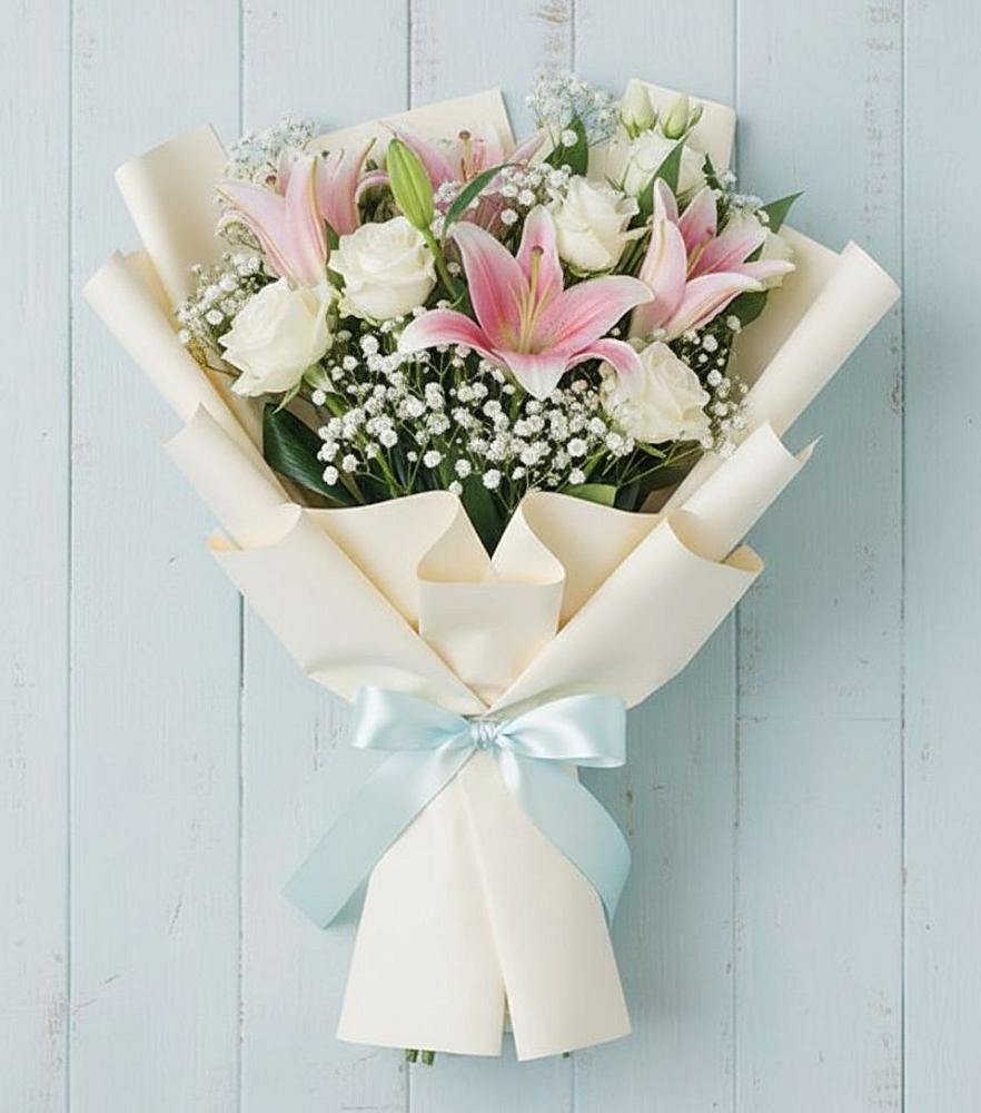 Букет цветов из: Лилии в Очере