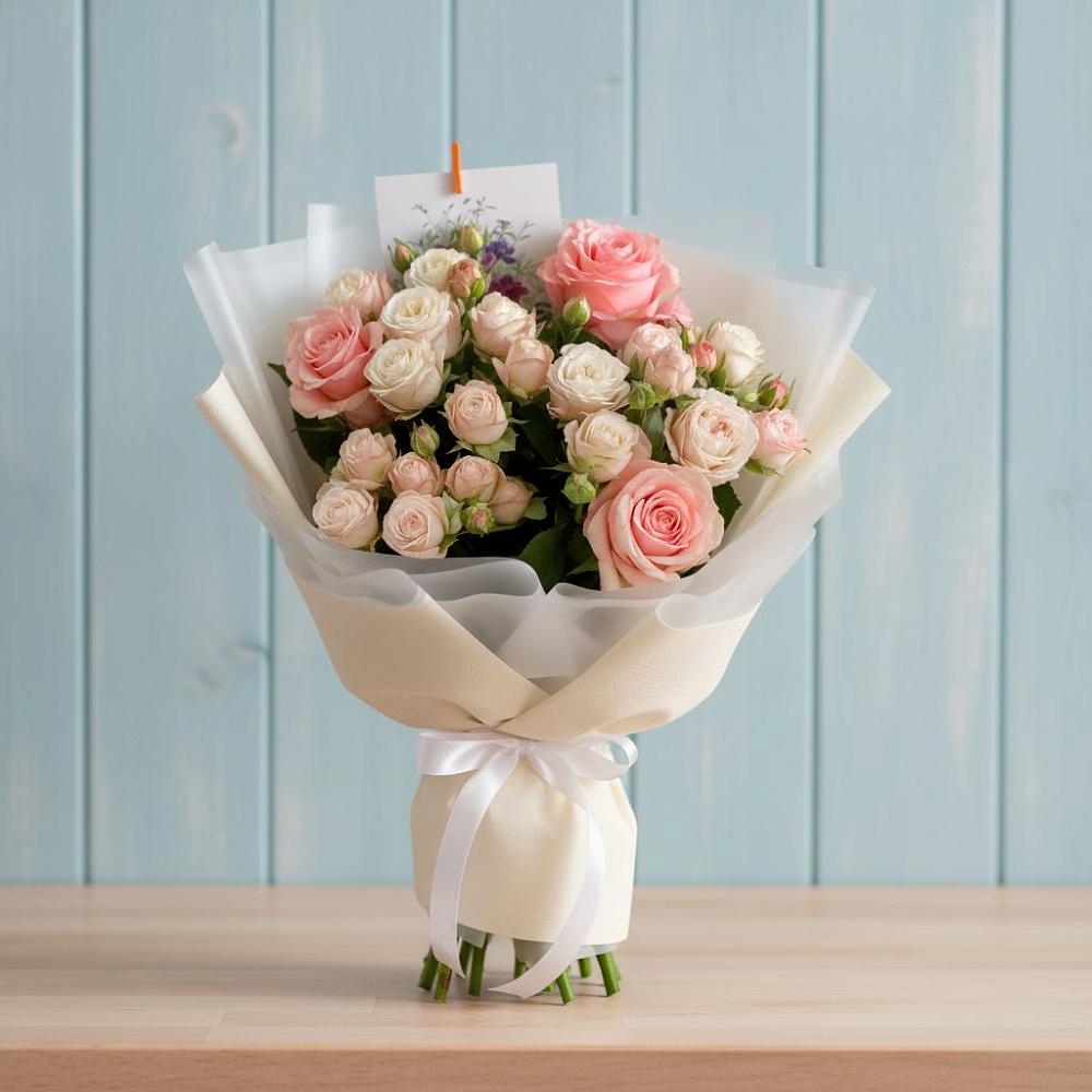 Букет цветов из: Розы в Очере