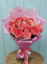 Букет 15 Розовых роз Равель в Очере
