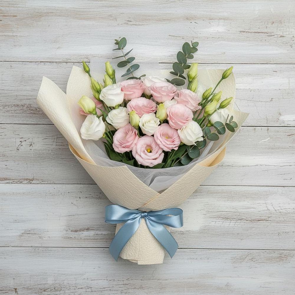 Букет цветов из: Лизиантусы в Очере